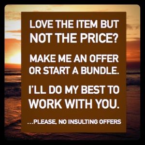 If you LOVE it, make me a reasonable offer! Read..